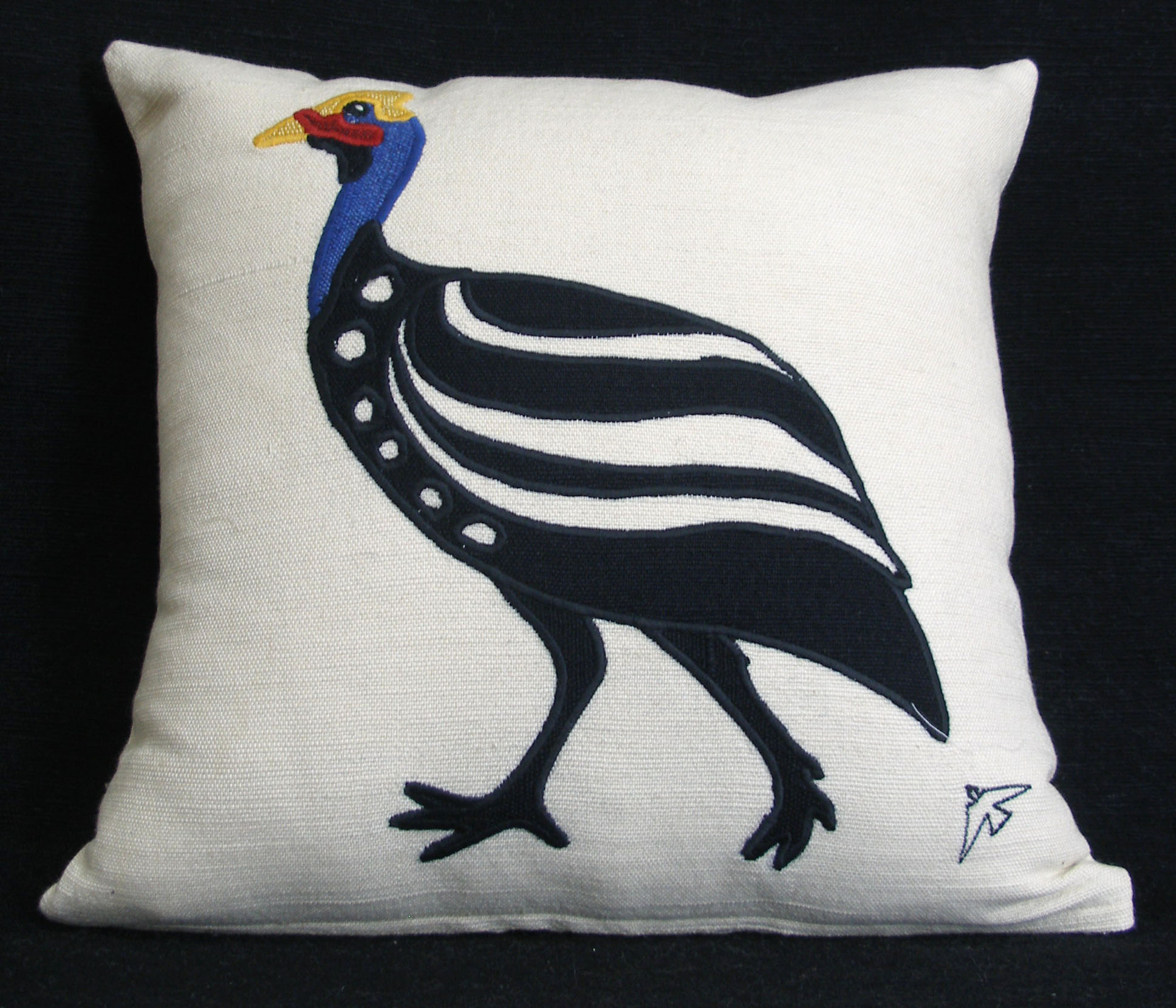 Guinea Fowl Stripes Face Up