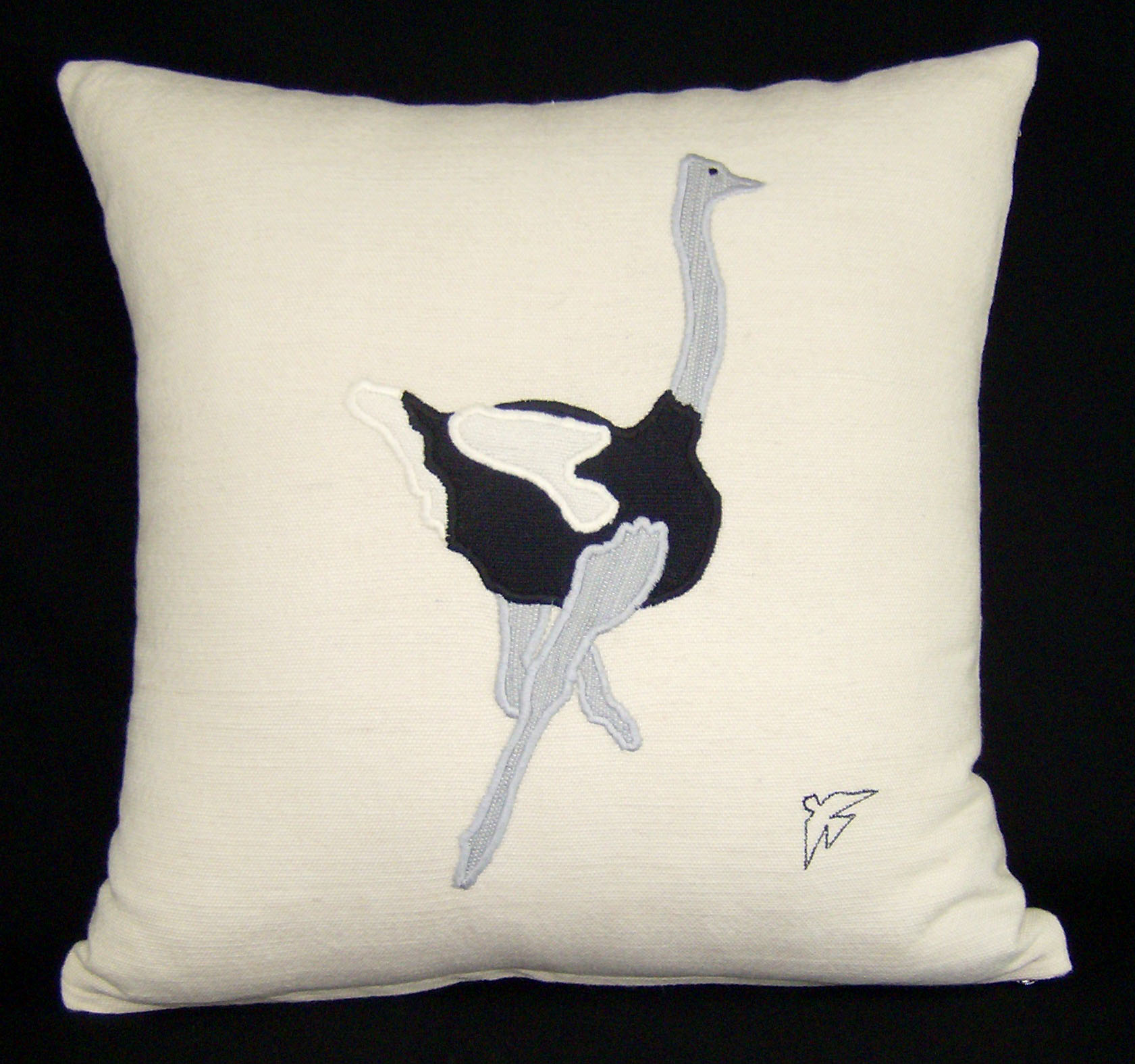 Ostrich Running Black Back