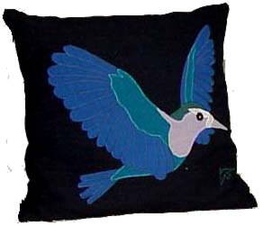Blue Bird Cushion