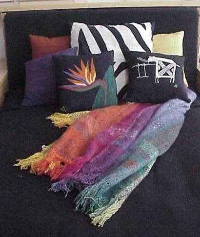 Cushions On Black Bed