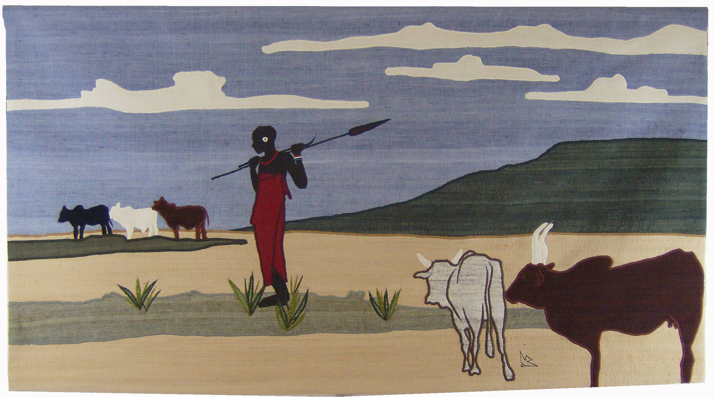 Masai With Cows