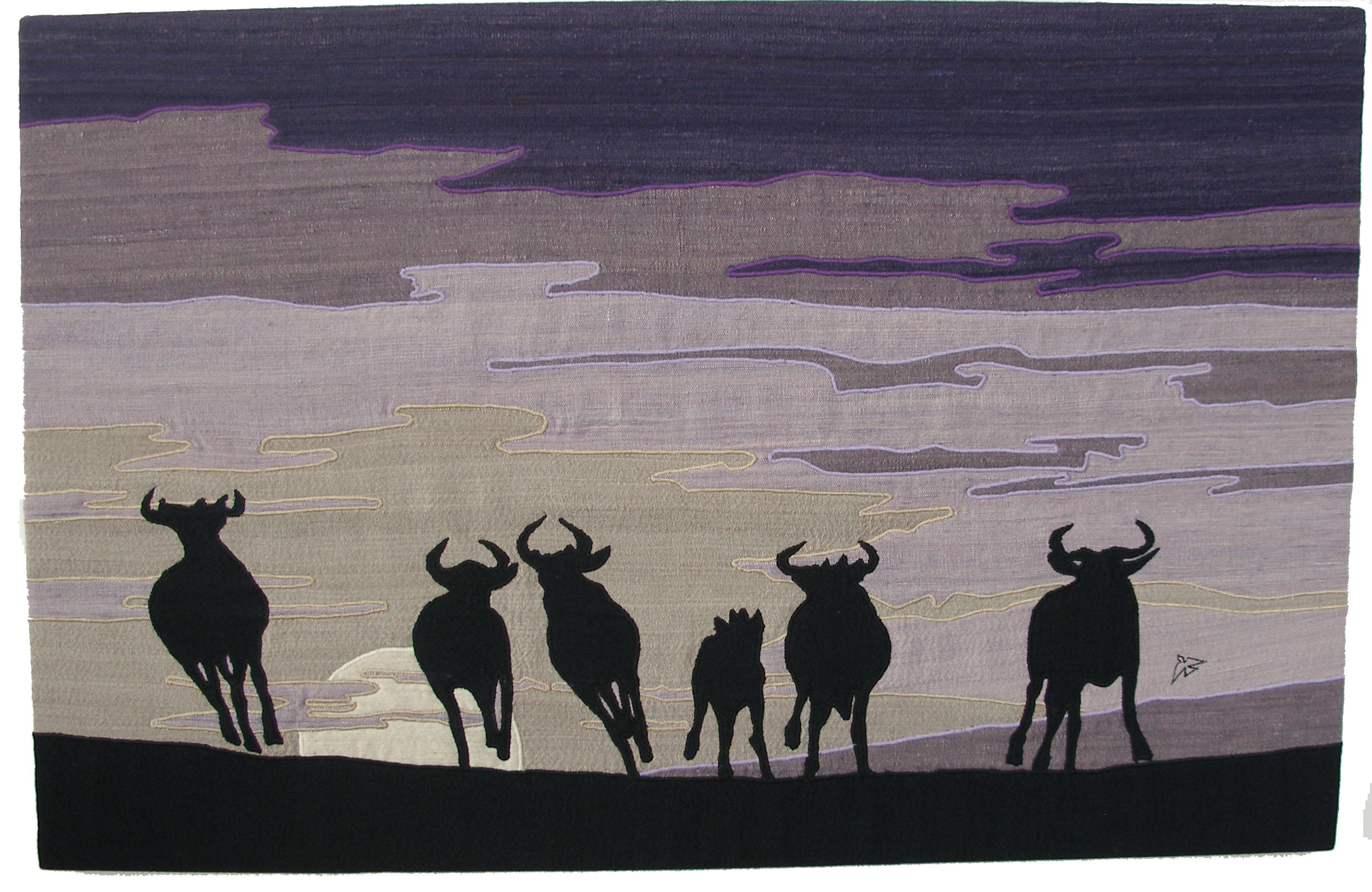 Running Wildebeest Dusk