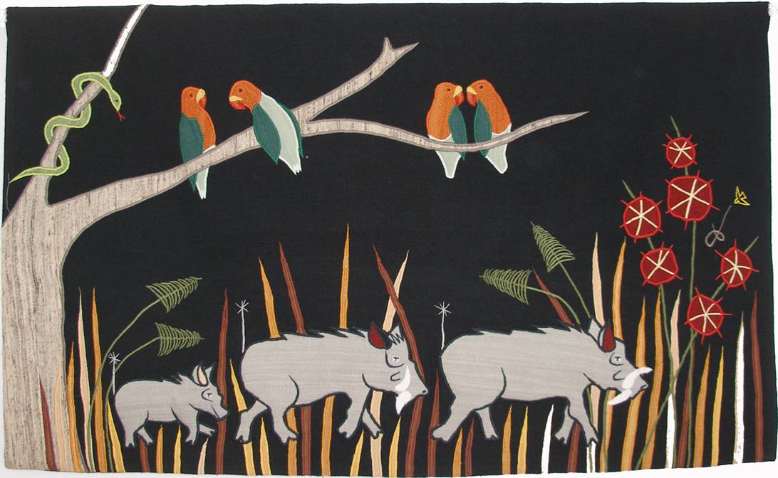 Warthogs With Lovebirds